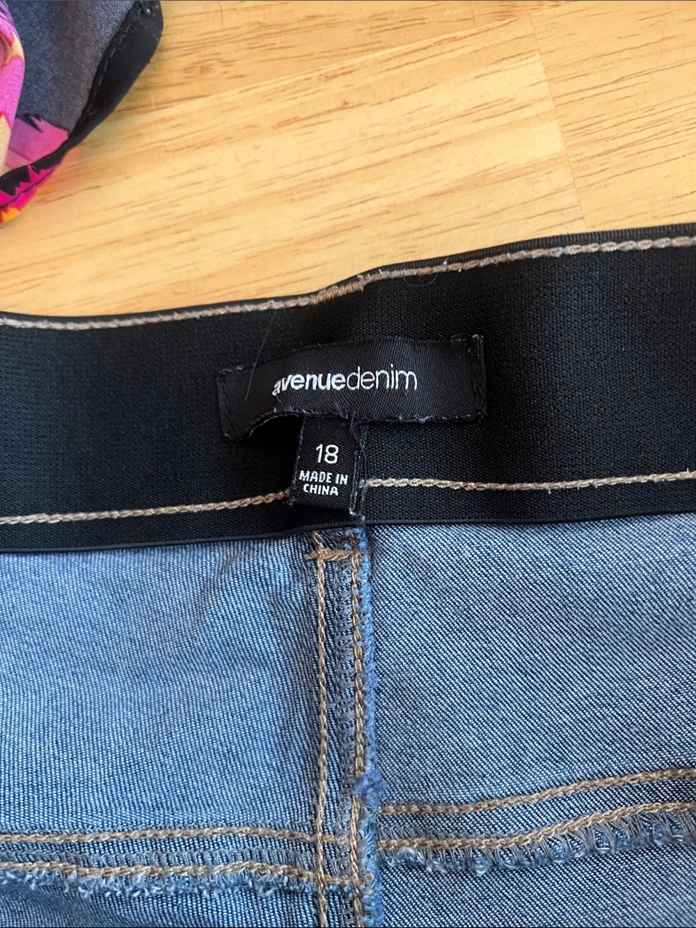 Two-Pair Plus Size Denim Jean shorts  - Light and Dark Blue Wash - Picture 10 of 11